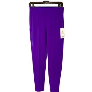 NWT Athleta Glacier Skinny Snow Pants Size 8 Purple Water Resistant Packable Ski